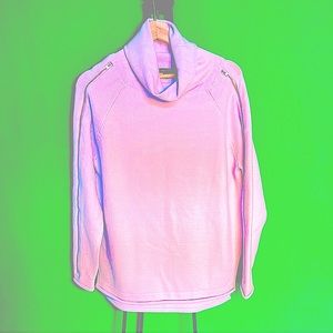 Zipped Sleeves S/M Wide Light Blue Elegant Sweater French Connection High Neck